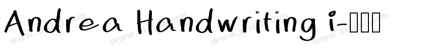 Andrea Handwriting I字体转换